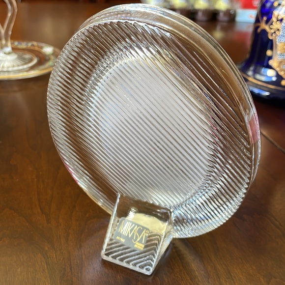 Mikasa Japan Crystal oval photo picture frame - Picture 4 of 6